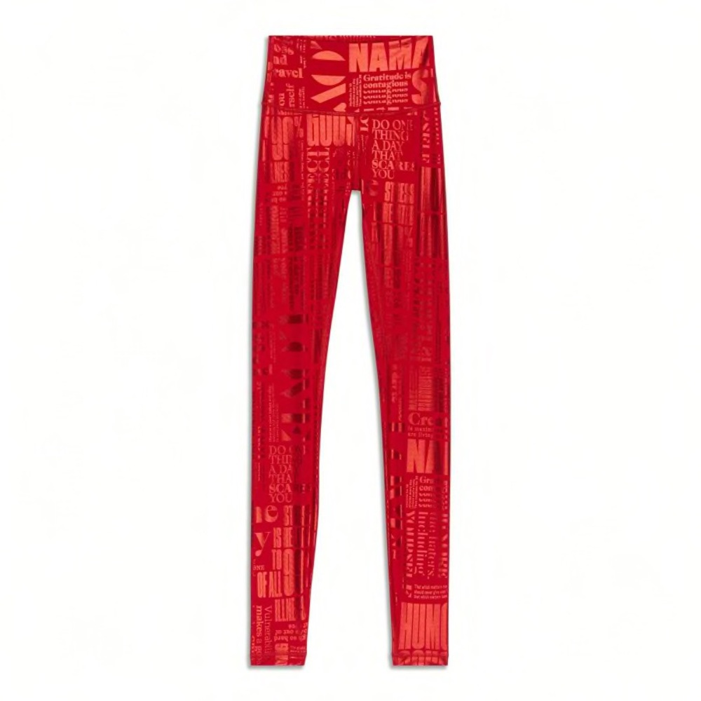 Lululemon Size 8 Red Leggings